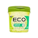 Ecostyle Olivenöl-Styling-Gel, grün, ganztägiger Halt, alkoholfrei, parabenfrei, sulfatfrei, kein Abblättern, Anti-Juckreiz, 236 ml