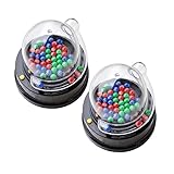 KICHOUSE 2Satz Lotto Spielmaschine Elektrische Jackpot für Partys Tragbar und Leicht für Gesellschaftsspiele und Farbigem Zahlenmix