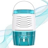 Tragbarer Luftentfeuchter 1200 ml – Mini Elektrisch für Zuhause, Ultra Leise 20–40 dB, automatische Abschaltung, mit LED-Temperatur-/Feuchtigkeitsanzeige für Schlafzimmer und Wohnräume