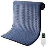 Heizkissen, 40 * 80 CM Schnellheiztechnologie Elektrisches Wärmekissen mit Automatischer Abschaltung und 6 Temperaturstufen für Rücken Schulter Bauch