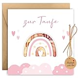 BOYATONG Geldgeschenke Verpackung Taufe Geschenk Mädchen, Geldgeschenk Taufe mit Umschlägen, Taufgeschenke für Mädchen