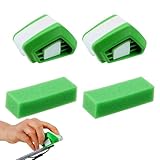 agogue 4 Stück Scheibenwischer Schneider, Inkl Schwamm,Alternative Wischblätter Scheibenwischer Nachschneider für Auto Scheibenwischer,Alternative Zu Ersatzwischblättern