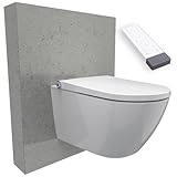 BERNSTEIN DUSCH-WC PREMIUM 1102 Weiß - Smarte Technologie für Körperpflege und Hygiene, Fernbedienung, Sitzheizung, LED-Nachtlicht