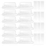 Generisch Register für Hängeordner 110 Stück Transparente PVC Registereinlagen und Clips Kompakt und Formstabil für Büro und Hotelordner