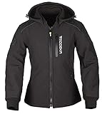 Modeka Clarke Damen Motorrad Textiljacke (Black,38)