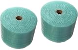 Bubblefast! 2 Rollen mit 1,27 m x 30,5 cm großen grünen Luftpolsterfolie aus recycelten Materialien, insgesamt 125 m²