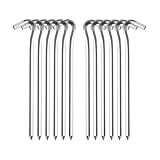 12 Stück Zeltheringe,heringe Zelt,Lange und robuste Erdnägel für Harte Böden und normalen,ideal für Garten,Camping, Angeln und Zelten