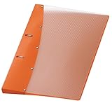 VELOFLEX 1141430 - Ringordner Diamond, Ringbuch, Ordner, DIN A4, 2-Ring-Mechanik, 20 mm, PP-Vollkunststoff, orange