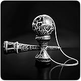 PRECORN Kendama Geschicklichkeitsspiel schwarz/weiß Kugel Kinder-Spielzeug Holz-Kugelfangspiel Konzentrationsspiele Geschenk-Ideen für Indoor Outdoor