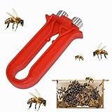 Draht Imkerei Werkzeug,Bienenzucht Drahtspanner,Kabelspanner,Crimper Imkereiausrüstung,Imkereibedarf,Bienenstock Rahmen Draht,für Befestigen Sie Den Eisendraht Oder Edelstahldraht am Nestrahmen,Rot