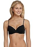 Schiesser Damen Bügel Mit Schale Und Spitze - Pure Cotton BH, Schwarz_157412, 80B EU