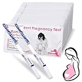 20 Stück Schwangerschaftstest Frühtest, ultraempfindlicher Schwangerschaft Teststreifen Schnellerkennung, 10 mIU/ml Frühschwangerschaftstest Empfindlichkeit, Zuverlässigen Ergebnissen