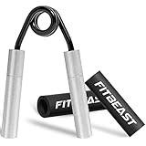 FitBeast Handtrainer Fingertrainer, 54-81KG Einstellbare Griffkraft Trainer Unterarmtrainer, Hand Trainer Fingerhantel aus Aluminium, Handmuskeltrainer für Intensive Grip Strength