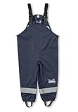 Sterntaler Regenhose ungefüttert uni - Kinder Regenhose wasserdicht - Jungen Matsch- und Buddelhose mit verschweißten Nähten und elastischen Hosenträgern - Regenbekleidung - marine, Größe 104
