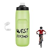 Fahrradflasche | Sport Radfahren Wasserflasche, 750 ml tragbare Sport Outdoor Flasche, einfach zu drücken Flasche für Reisen, Laufen, Radfahren, Schule, Wandern KOT-au