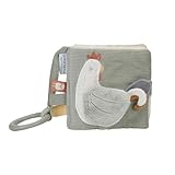 Little Dutch 8819 Buggybuch Stoffbuch Fühlbuch grün - Little Farm (11,5x11,5x4 cm)