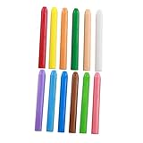 Yardwe 12 Stück staubfreie Kreide Kreidetafel Wasser löslich Kinderkreide Kreide zeichnen Planke sidewalk chalk aquarellfarben Gehwegkreide für multifunktionale Zeichenkreide Toner