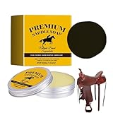 Sghtil Seife für Sattel, 100 g, Seife zum Polieren von Stiefeln – Reiniger für Autositze aus Leder mit, für die Pflege von Sattel und Auto, Stiefel, Schuhe, Handtasche, Möbel, Sofa, Jacke