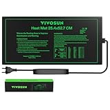 VIVOSUN Robuste, wasserdichte Setzling-Heizmatte 25,4x52,7cm, UL- und MET-zertifizierte warme hydroponische Heizmatte für Keimung, Indoor-Anbau und Gewächshäuser
