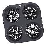 MAGICLULU Fach Silikon Hamburger Brötchen Backform Antihaft Hitzebeständig Gleichmäßige Wärmeverteilung für Burger Kuchen Eiersandwiches Vielseitiges Backwerkzeug für Haushalt Gastronomie