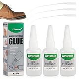 Schweißen Öliger Kleber,Mächtiger Universalkleber Uniglue Universal Wasserdichter Superkleber 50g Multifungctional Glue Extra Stark für Kunststoff Metall Keramik Leder Harz 3 Stück