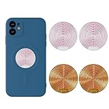 Ruayia Strahlenschutz Handy Aufkleber 4 Stück, Strahlungsblocker Handy EMF Schutz Strahlenschützer Handy für Telefon Laptop Tablet-Computer und Alle Elektronischen GeräTe - Gold *2 + Silber *2