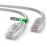 Mr. Tronic 10m Ethernet Netzwerkkabel Cat 5E, LAN Netzwerkkabel mit RJ45 Anschlüssen Für Schnelle & Zuverlässige Internetverbindung, AWG24 Patchkabel Cat 5E | 1 Gbps UTP CCA (10 Meter, Grau)