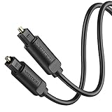 VENTION Optisches Audiokabel 1m - Toslink S/PDIF Digital Audio Kabel - 24K Vergoldet Lichtleiterkabel Kompatibel mit Soundbar, Stereoanlage, Heimkino, PS4, Xbox usw.