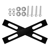 FUNOMOCYA 2 Stück Motorrad Heckbox Montageplatte aus Robustem Metall 2mm Starke Heckträgerhalterung für E Bikes und Fahrräder mit 6mm Schrauben Kompakt und Vielseitig für Fahrrad