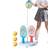 Pong Trainer – Pongball-Set mit Schläger, interaktives Schläger-Set für Übungen drinnen und draußen | Multifunktional für Schule, Büro, Haus, Club Anfänger