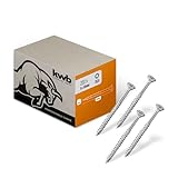 kwb Holzschraube 5x50 mm, TX25, 200 Stück, Holzschrauben TORX, Spanplattenschrauben, Schrauben für Holz, Teilgewinde, Cr3-Beschichtung, Typ-17-Bohrspitze