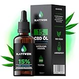 CBD Öl 15% - Vollspektrum Extrakt CBD Tropfen - Deutsche Qualitätsmarke - Cannabidiol Tropfen - Echtes Cannabisöl - Deine natürliche Alternative - 10ml - 250 Hanföl Tropfen - 1500mg CBD - BLATTWERK