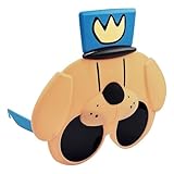 Sun-Staches Hundemann-Kostüm, Sonnenbrille, offizielles Hundemann-Kostüm-Zubehör, UV 400, Einheitsgröße für die meisten Kinder