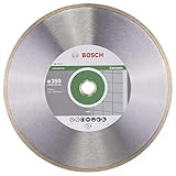 Bosch Professional 1x Diamanttrennscheibe Standard for Ceramic (für Stein, Keramik, Fliesen, Marmor, Ø 350 x 30+25,40 x 2 x 7 mm, Zubehör für Fliesenschneider)