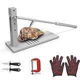 KOCONIC Edelstahl-Austernöffner, Oyster Knife Set ,Austernöffner-Maschine für den Hausgebrauch, inklusive zweier Austernöffnungsmesser, Handschuh und G-Clip.Meeresfrüchte Werkzeuge