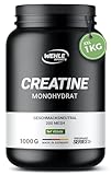 Creatin Monohydrat 1kg Pulver reines Kreatin mikronisierter Qualität Mesh 200 - optimal hochdosiert 100% vegan - Wehle Sports (1000g)