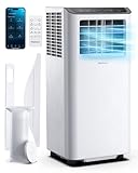 Pro Breeze 12000 BTU Mobile Klimaanlage (Räume bis 50㎡) – Klimaanlage mobil mit App-Steuerung, Timer & LED-Display – inkl. Fensterabdichtung & Abluftschlauch – Mobiles Klimagerät für Zuhause & Büro