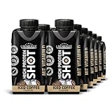 Layenberger High Protein SHOT Iced Coffee, Protein Drink mit 22g Eiweiß, ohne Zuckerzusatz, (12 x 200 ml)