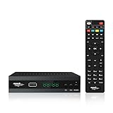 Mach Power Digitaler terrestrischer Decoder 2025 | HD 1080p Decoder mit HDMI-Ausgang, USB, SCART, LAN, kompatibel mit Bonus TV, Universal-Fernbedienung