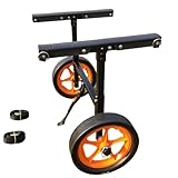 Kajakwagen, robuster Bootswagen mit 50 kg Kapazität, tragbarer faltbarer Kanuwagen für Kajaks, Paddleboards und Jon-Boote, einfache Lagerung