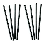 PARENCE - Set mit 25 Strohhalmen aus schwarzem Karton - Eleganz und Respekt für die Umwelt - recycelbar, Noir