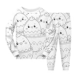 QJDFLL Hose Kinder DIY Handgemaltes -Set, Sets zum Ausmalen für Jungen Mädchen Spielen Tragen(4-Weiß,5-6 Years)