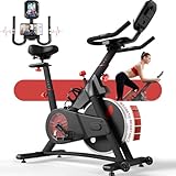 Devoko Heimtrainer Fahrrad mit Magnetischem Widerstand, Hometrainer Fitness Fahrrad mit LCD Display & Handy/Ipad-Halterung， Spinning Bike Indoor für Zuhause, Kardio Training Fitnessbikes