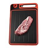 Schneidebrett zum Auftauen – Fleischzubereitungsbrett | Auftaubrett für gefrorenes Fleisch, Schneidebrett zum Auftauen von Haushalt, Auftauplatte für Fleisch mit Schärfe