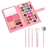 Schmink Paletten Set Schminkset Frauen Tragbare Make-Up Paletten Schminkset Mädchen Schmink Set Schminksachen Make Up Set (Farbe 1 + Schminkpinsel)