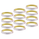 TOPBATHY 12 Stück Bunte Transparente Verschlussbänder für Supermarkt Haushalt Lang Verschleißfestes Reißfestes Packband mit Starker Haftung für Sichere Verpackung und Bündelung