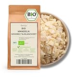 Kamelur Bio Mandeln gehobelt und blanchiert (500g), hochwertige BIO Mandeln zum backen aus kontrolliert biologischem Anbau