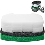 10 Stück Teichschaumfilter für Teiche, Wartungsset, kompatibel mit Inpond 5-in-1 6000 und 6-in-1 9000 Modus – Ersatz-Schaumstofffilter für Teiche im Freien