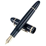 Jinhao X159 Füllfederhalter #8 Mittlere Feder, Blau mit goldenem Clip Acryl Big Size Schreibstift