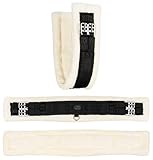 Equinate Sattelgurt Winslow Kurzgurt Bauchgurt mit synthetischem Lammfell 30cm